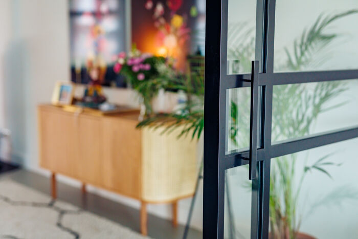 Taatsdeur met stalen kozijn